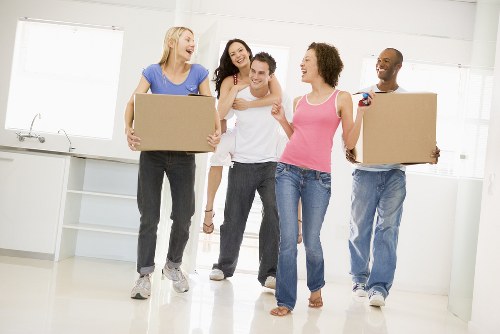 Removal team preparing a move in Alperton