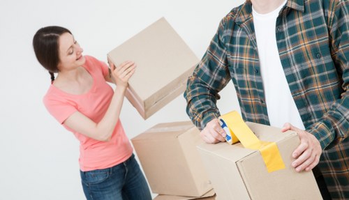 Careful loading of furniture during a house removal