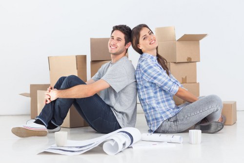 Local movers handling office furniture and equipment in North West London