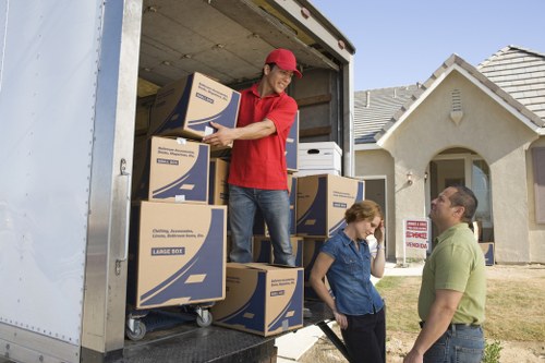 Office relocation scene showing commercial removals planning