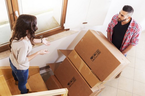 Removals van for flat and business moves around Alperton