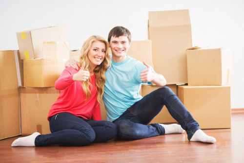 Commercial office move with careful loading and access planning