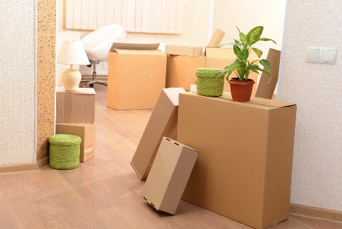 Local movers in Alperton preparing items for transport