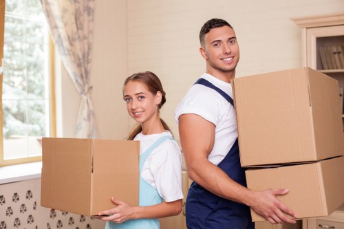 Loading furniture for a local house removal in Alperton