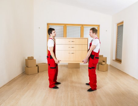 Van transport for flat removals and deliveries in Alperton